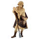 Shepherd with Hoe figurine,10 cm nativity Original Redeemer model, in painted Valgardena wood s1