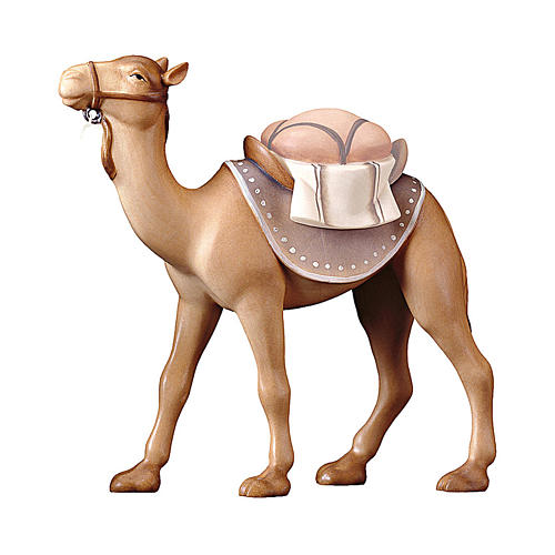 Camelo em pé presépio Original Redentor do Val Gardena madeira pintada 12 cm 1