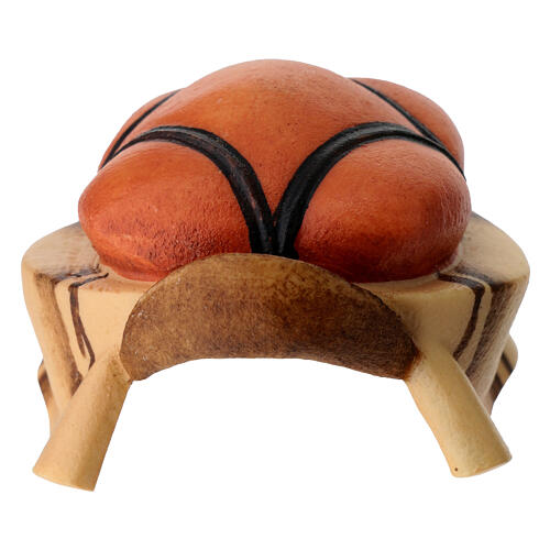 Sattel für Kamel stehend, Holz coloriert, für 10 cm Heiland-Krippe, Grödner Kunsthandwerk 1