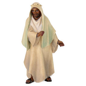 Standing Camel Driver, 12 cm nativity Original Redeemer model, in painted Val Gardena wood