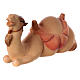 Camel laying, 10 cm nativity Original Redeemer model, in painted Val Gardena wood s2