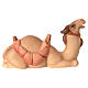 Camel laying, 10 cm nativity Original Redeemer model, in painted Val Gardena wood s3