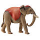 Elefant stehend, Holz coloriert, für 10 cm Heiland-Krippe, Grödner Kunsthandwerk s8