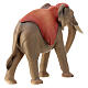 Elefant stehend, Holz coloriert, für 10 cm Heiland-Krippe, Grödner Kunsthandwerk s9