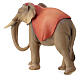 Elefant stehend, Holz coloriert, für 10 cm Heiland-Krippe, Grödner Kunsthandwerk s12