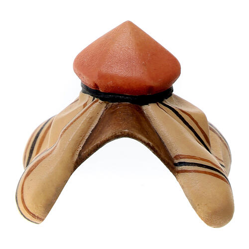 Sattel für stehenden Elefanten, Holz coloriert, für 10 cm Heiland-Krippe, Grödner Kunsthandwerk 1