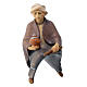 Sitting elephant driver for Original Redentore Nativity Scene of 10 cm, Val Gardena painted wood s1
