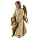 Guardian Angel with Child, 10 cm nativity Original Redeemer model, in painted Val Gardena wood s3