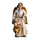 Guardian Angel with Girl, 12 cm nativity Original Redeemer model, in painted Val Gardena wood s1
