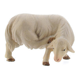 Sheep Scratching, 10 cm nativity Original Redeemer model in painted Val Gardena wood