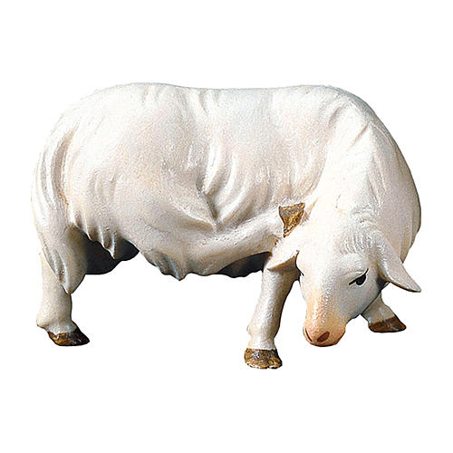 Pecora che si gratta per presepe Original Redentore legno dipinto in Valgardena 12 cm 1