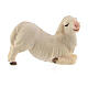 Agnello inginocchiato presepe Original Redentore legno dipinto in Val Gardena 10 cm s1
