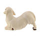 Agnello inginocchiato presepe Original Redentore legno dipinto in Val Gardena 10 cm s2