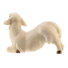 Agnello inginocchiato per presepe Original Redentore legno dipinto in Valgardena 12 cm