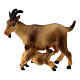 Chèvre avec chevreau crèche Original Rédempteur bois peint Val Gardena 10 cm s1