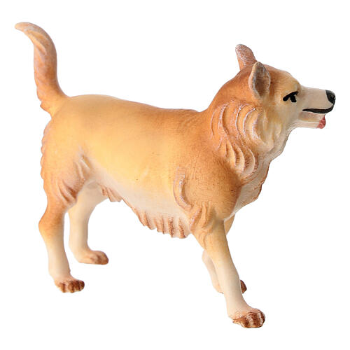 Perro de pastoreo belén Original Redentor madera pintada en Val Gardena 12 cm de altura media 3