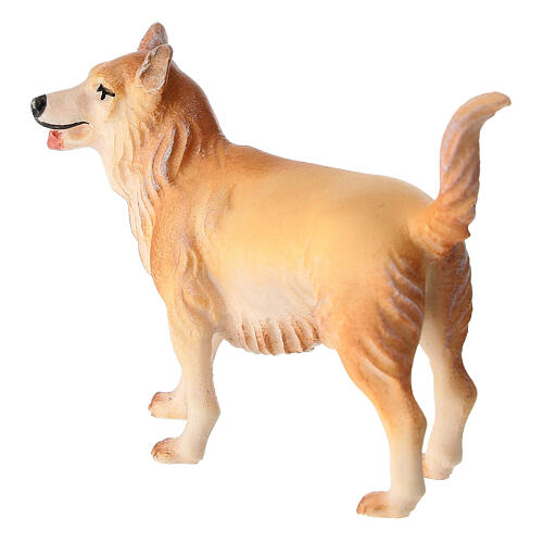 Perro de pastoreo belén Original Redentor madera pintada en Val Gardena 12 cm de altura media 4