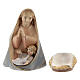 Holy Family, 10 cm nativity Original Comet model, in painted Val Gardena wood 4 pcs s3