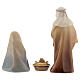 Holy Family, 10 cm nativity Original Comet model, in painted Val Gardena wood 4 pcs s6