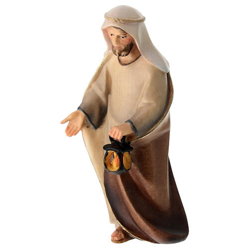 Holy Family Original Cometa Nativity Scene in painted wood from Valgardena 12 cm 4 pieces 4