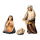 Holy Family Original Cometa Nativity Scene in painted wood from Valgardena 12 cm 4 pieces s1