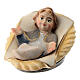 Holy Family Original Cometa Nativity Scene in painted wood from Valgardena 12 cm 4 pieces s2