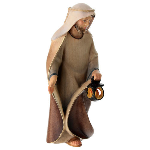 Sacra famiglia per presepe Original Cometa legno dipinto in Valgardena 12 cm 4 pezzi 7