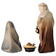 Sacred Family, 12 cm nativity Original Comet model, in painted Val Gardena wood 4 pieces s9