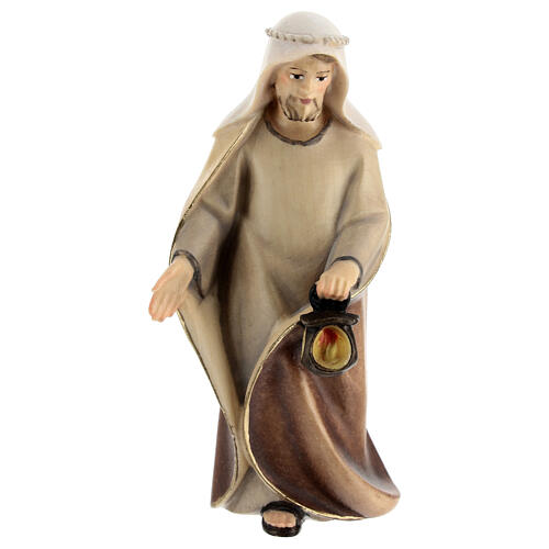 St. Joseph Original Cometa Nativity Scene in painted wood from Valgardena 10 cm 1