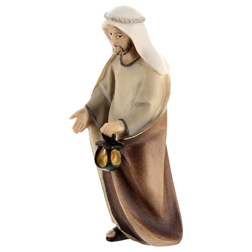 St. Joseph Original Cometa Nativity Scene in painted wood from Valgardena 10 cm 2