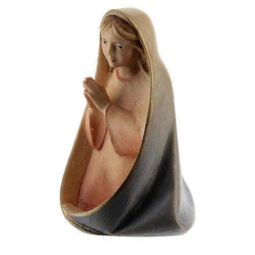 Virgem Maria presépio Val Gardena Original Cometa madeira pintada 10 cm 2