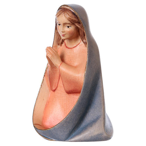 Virgin Mary Original Cometa Nativity Scene in painted wood from Valgardena 12 cm 2