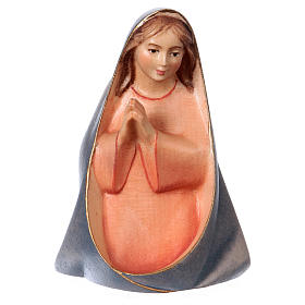 Saint Mary figurine, 12 cm nativity Original Comet model, in painted Val Gardena wood