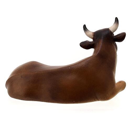 Bue presepe Original Cometa legno dipinto in Val Gardena 10 cm 4