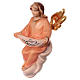 Glory Angel statue, 12 cm nativity Original Comet model, in painted Val Gardena wood s2