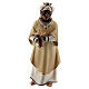 Moor Three King, 10 cm nativity Original Comet model, in painted Val Gardena wood s1