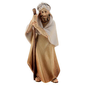 Pastore con bastone Original Cometa legno dipinto in Val Gardena 10 cm