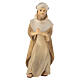 Praying shepherd in painted wood from Valgardena 10 cm s1
