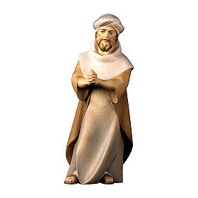 Pastor em oração Original Cometa presépio Val Gardena madeira pintada 10 cm
