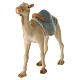 Camel Standing, 10 cm nativity Original Comet model, in painted Val Gardena wood s2