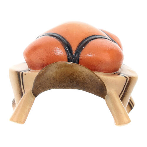 Sattel für stehendes Kamel, Holz coloriert, für 10 cm Komet-Krippe, Grödner Kunsthandwerk 1