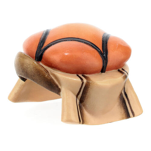 Sattel für stehendes Kamel, Holz coloriert, für 10 cm Komet-Krippe, Grödner Kunsthandwerk 2