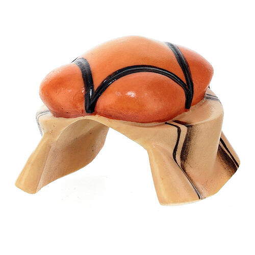 Sattel für stehendes Kamel, Holz coloriert, für 10 cm Komet-Krippe, Grödner Kunsthandwerk 3