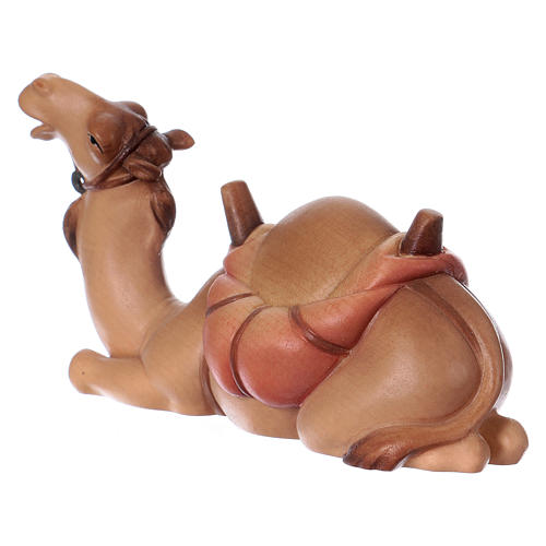 Camel Laying Down, 12 cm nativity Original Comet model, in painted Valgardena wood 4