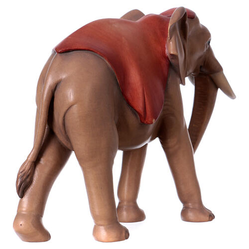 Elefante de pé para presépio Original Cometa madeira pintada Val Gardena 10 cm 10