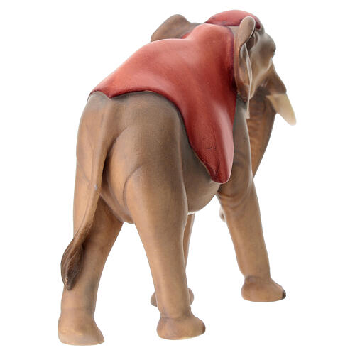Elefante de pé para presépio Original Cometa madeira pintada Val Gardena 10 cm 5