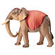 Elefante de pé para presépio Original Cometa madeira pintada Val Gardena 10 cm s1