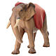 Elefante de pé para presépio Original Cometa madeira pintada Val Gardena 10 cm s2