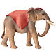 Elefante de pé para presépio Original Cometa madeira pintada Val Gardena 10 cm s4