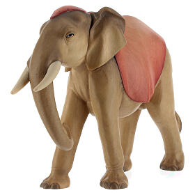 Elefante in piedi per presepe Original Cometa legno dipinto in Valgardena 12 cm